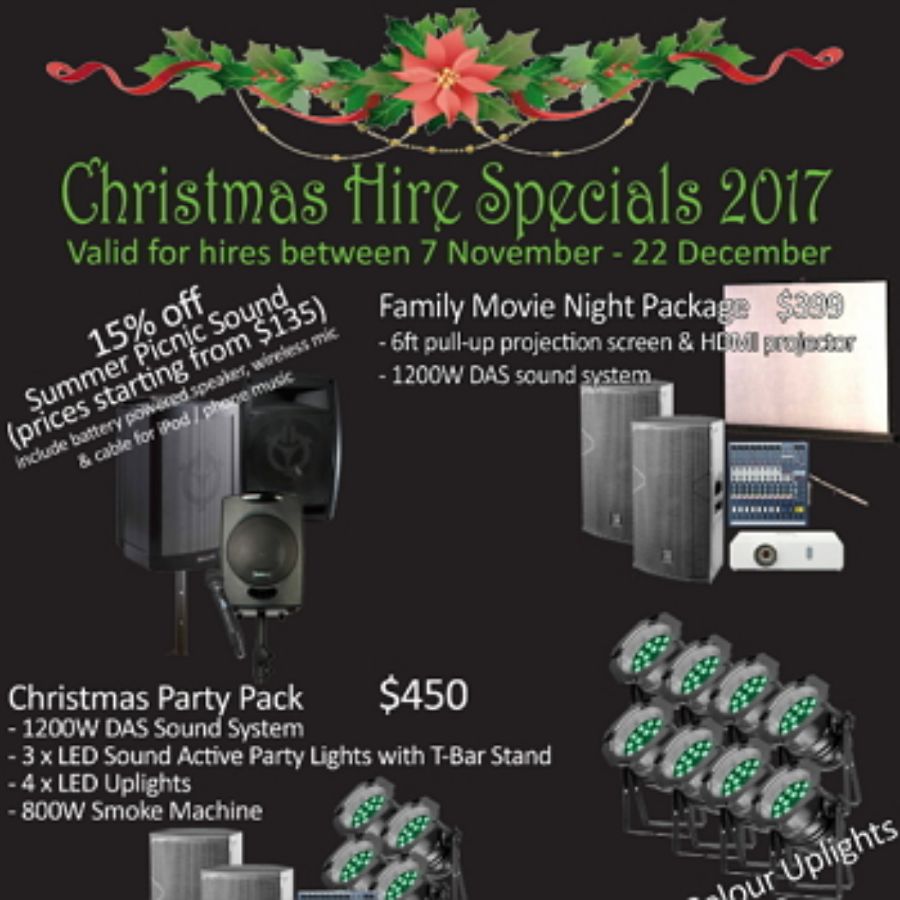 Christmas Hire Specials